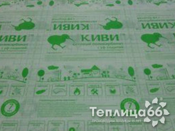 Поликарбонат сотовый Polygal Киви 2,1х6, 4 мм